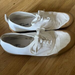 Todd Snyder Sperry Men's White With Brown Soles Shoes Size 10.5